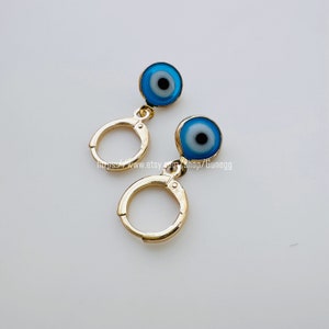 eye hoops, earrings, 1 pair, 17mm