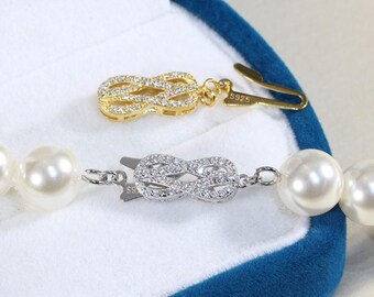 sterling silver clasp, 13mm