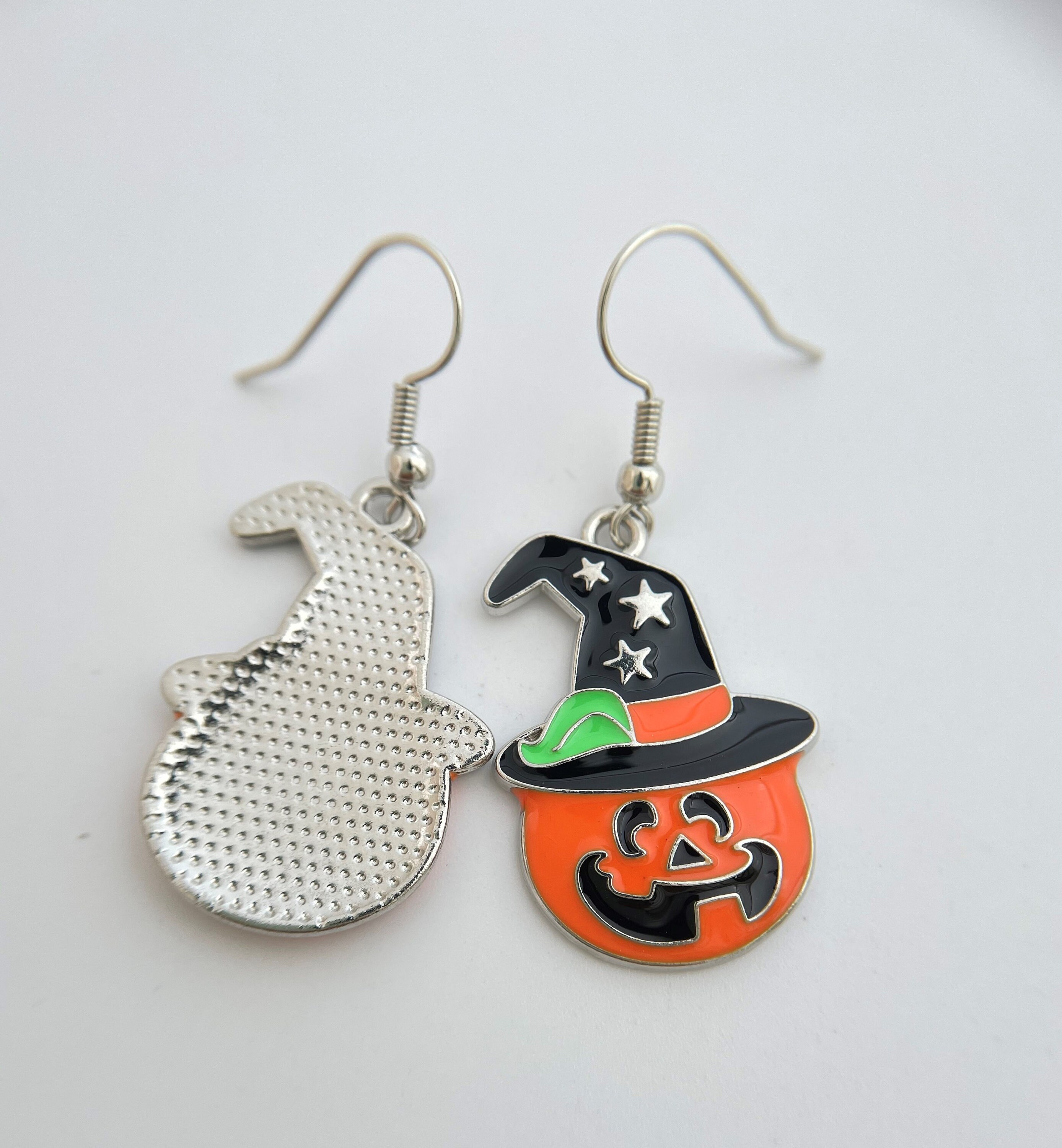 Pumpkin hat earring dangle earring simple earrings halloween | Etsy