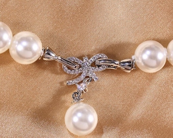pearl clasp, 38mm, 3 sets