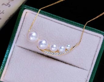 without pearl, with chain, necklace setting, 1 piece, chain 45cm, for 4mm  to 8mm bead