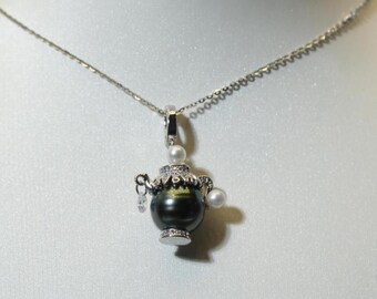 2 pieces, charm settings, 14mm Setting, no pearl no chain