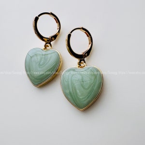 gold heart hoop earring endless hoops huggies 30mm