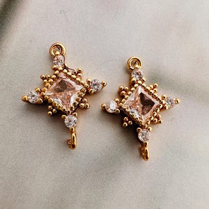 Dijes rellenos de oro, 15 x 11 mm