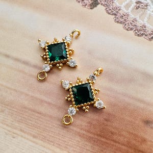 Dijes rellenos de oro, 15 x 11 mm