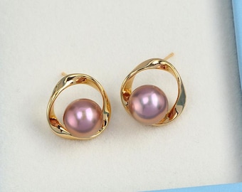 without pearl, earrings setting 9mm , 1 pair