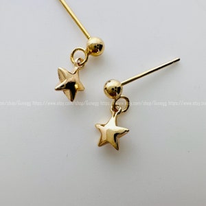 gold star stud earring dangle earring simple earrings everyday/gift for her
