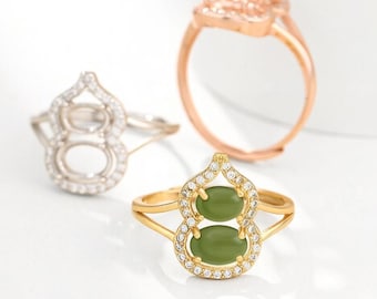 2pcs, Ring Settings, 3x5mm/4x6mm