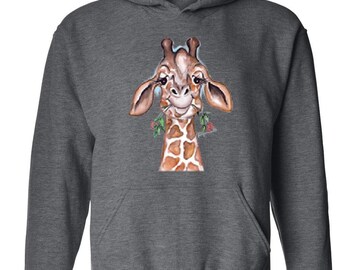 giraffe hoodie with ears