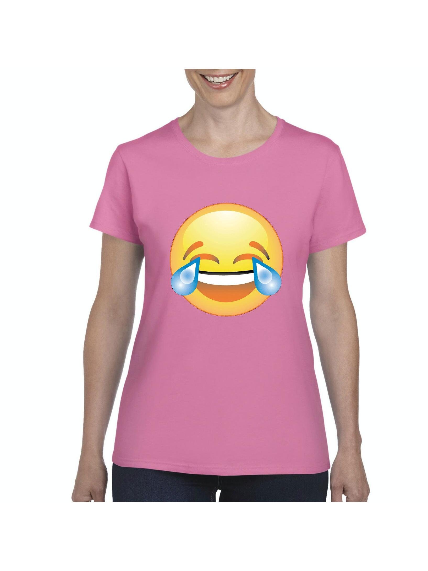 Emoji Laughing Tears Women's Short Sleeve T-shirt | Etsy