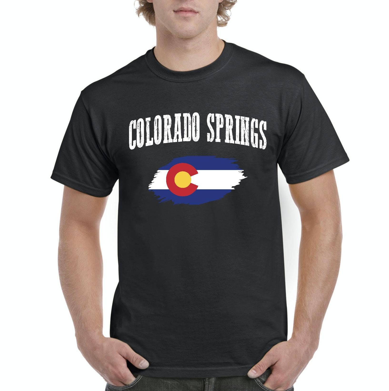 Colorado Springs Men's Short Sleeve T-Shirt | Etsy