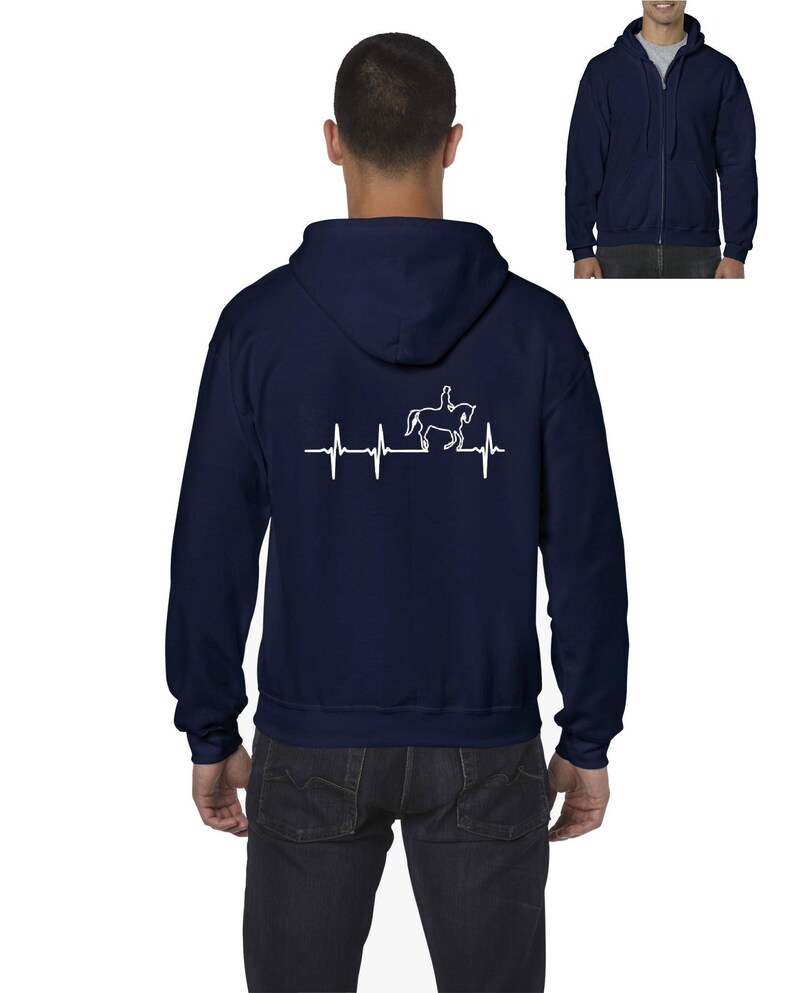 Heartbeat Horses Horse Riding Christmas Birthday Humor Gift Match w Hats Leggings Full-Zip Men/'s Hoodie