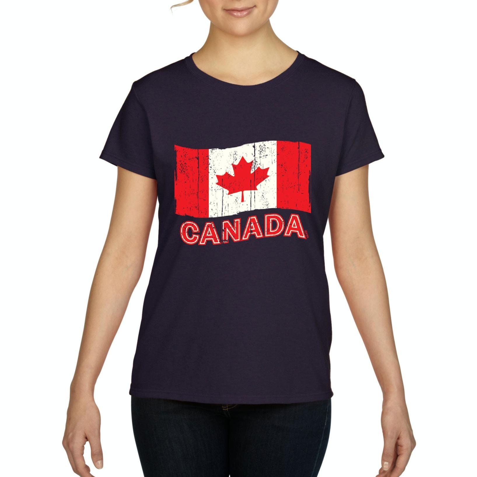 Canada Flag Traveler Canadian Gift Women's Short Sleeve | Etsy