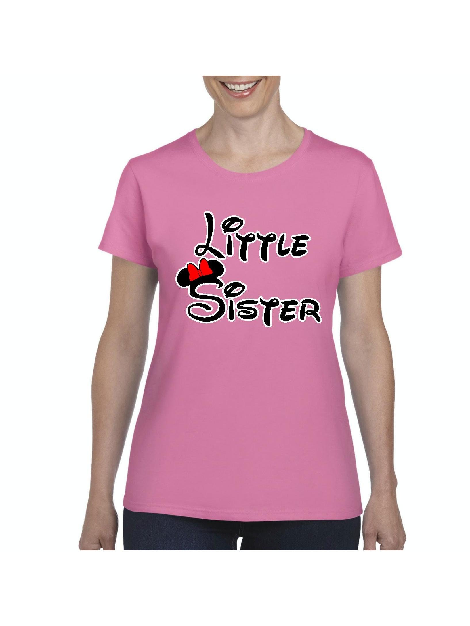 Cartoon Girl Little Sister Family Birthday Party Gift Women's Short Sleeve T-Shirt
