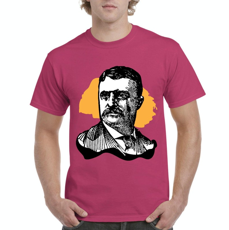Theodore Roosevelt American President Men Shirts T-shirt Tee - Etsy