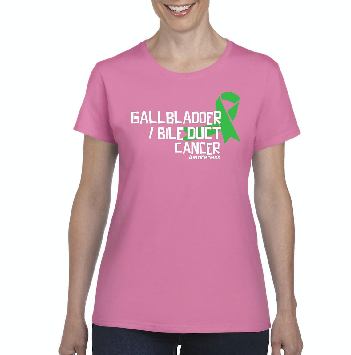 Gallbladder Bile Duct Cancer Awareness Ribbon Women's Etsy