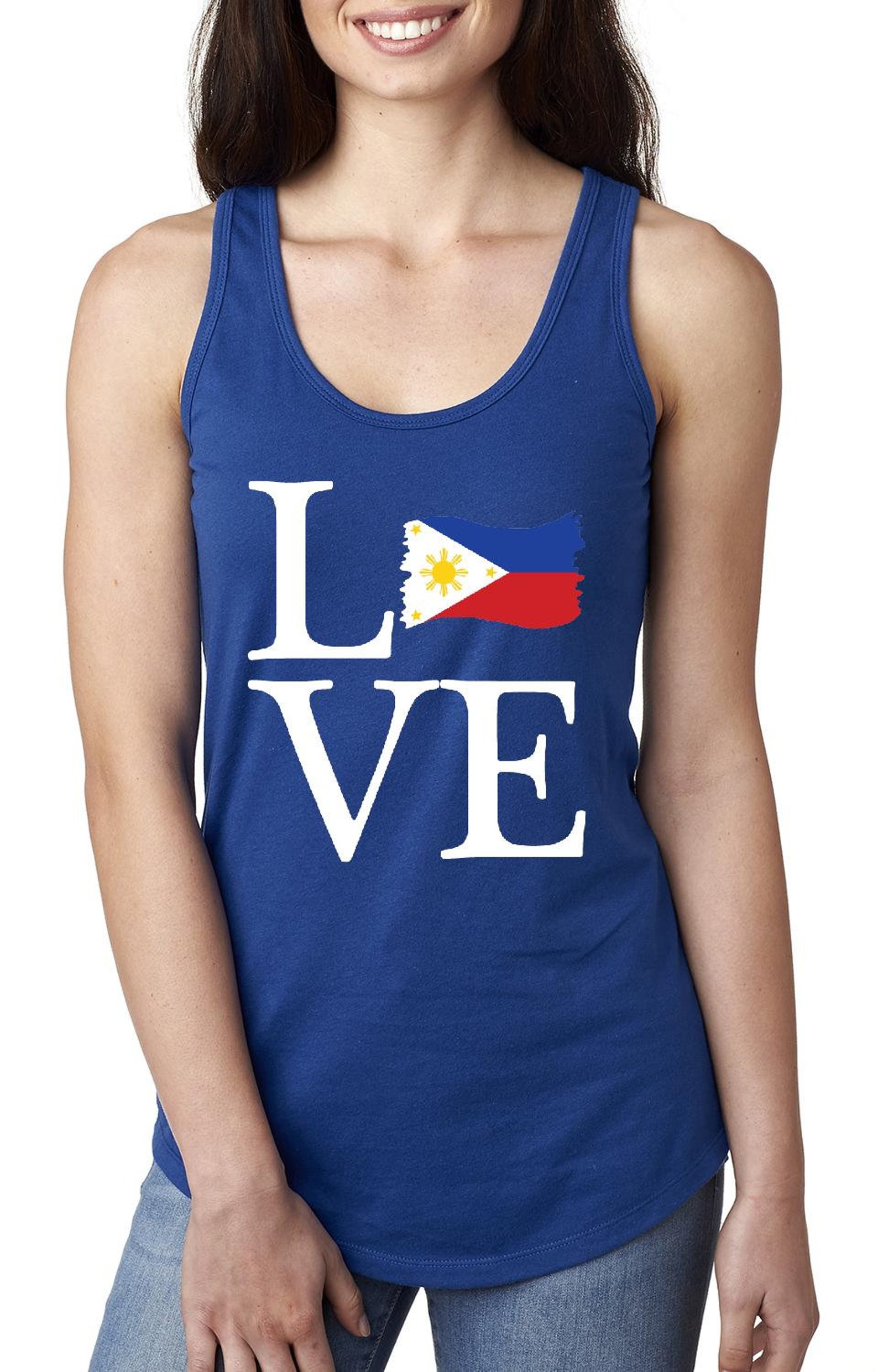 Love Philippines Women Tops Next Level Racerback Tank Top Etsy