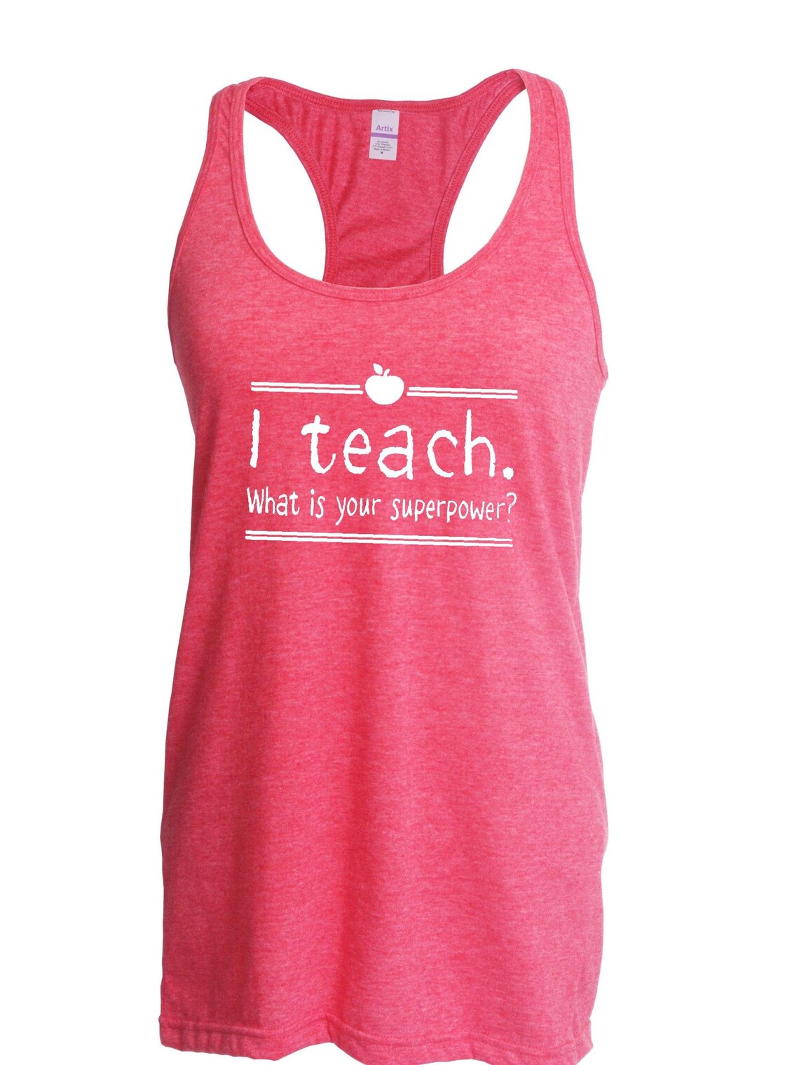 I Teach. Teacher Womens Tops Next Level Racerback Tank Top Etsy