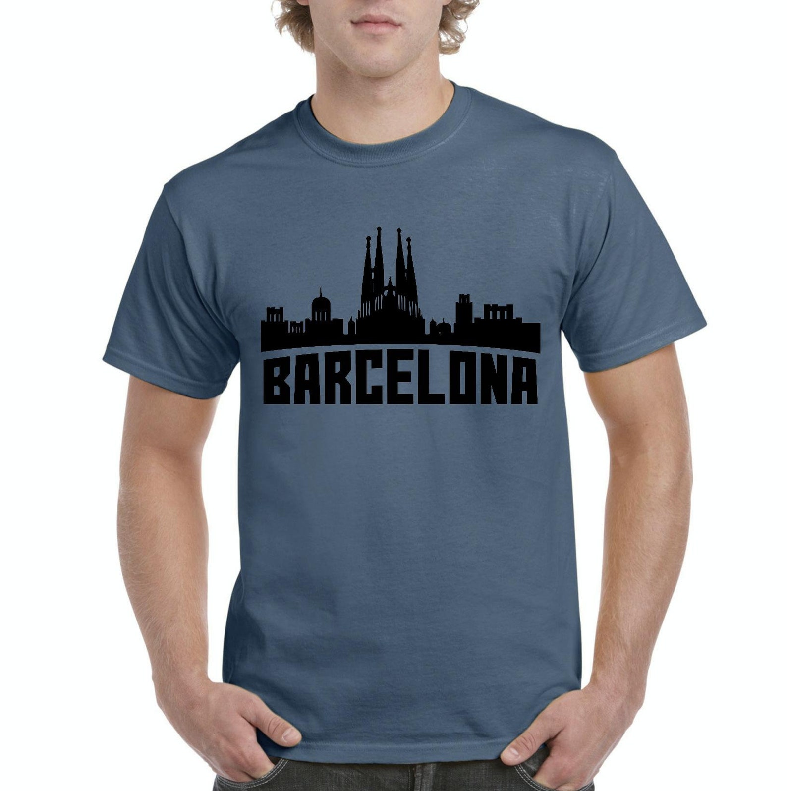 Barcelona Spain Men Shirts T-shirt Tee | Etsy