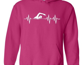 Swimming Lover Swimmer Gift Swim Unisex Hoodie Hooded Sweatshirt