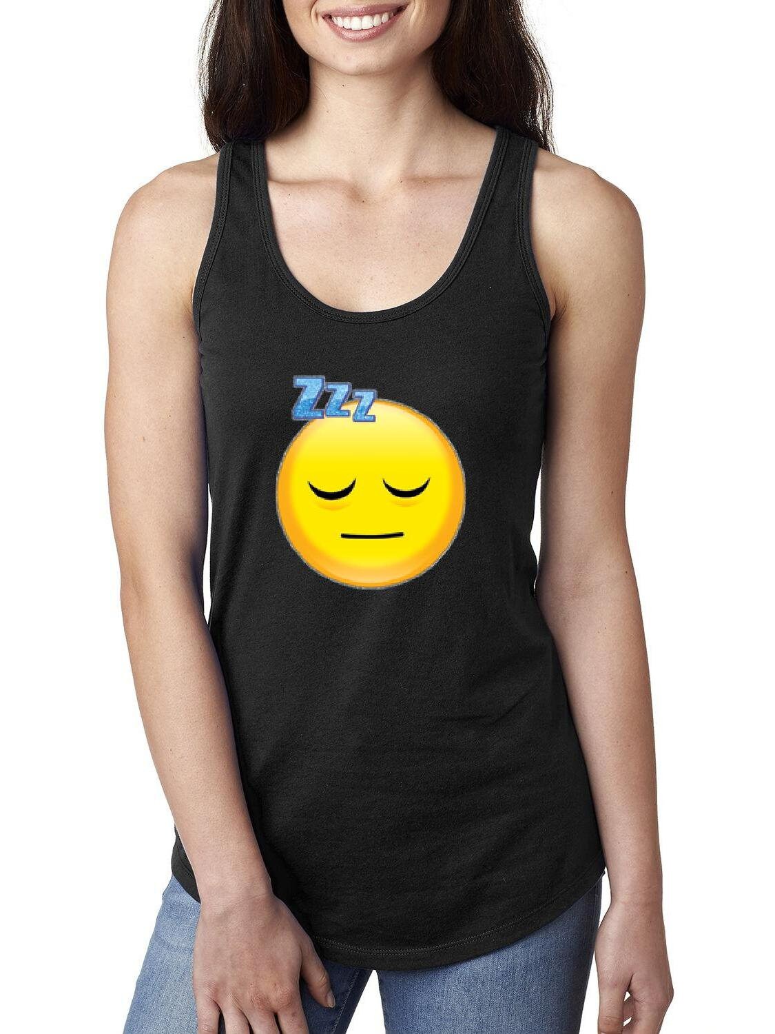 Emoji Sleepy Face Snoring Emojis Zzz Women's Racerback Etsy