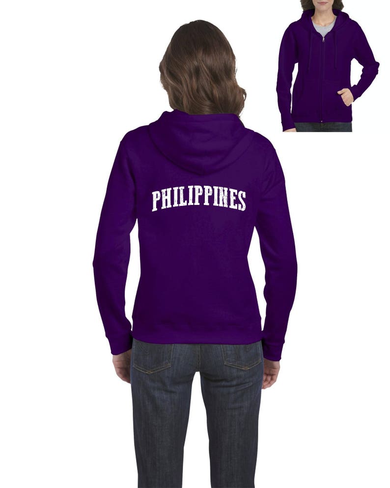 Philippines Hoodie Philippines Philippines Fullzip Etsy