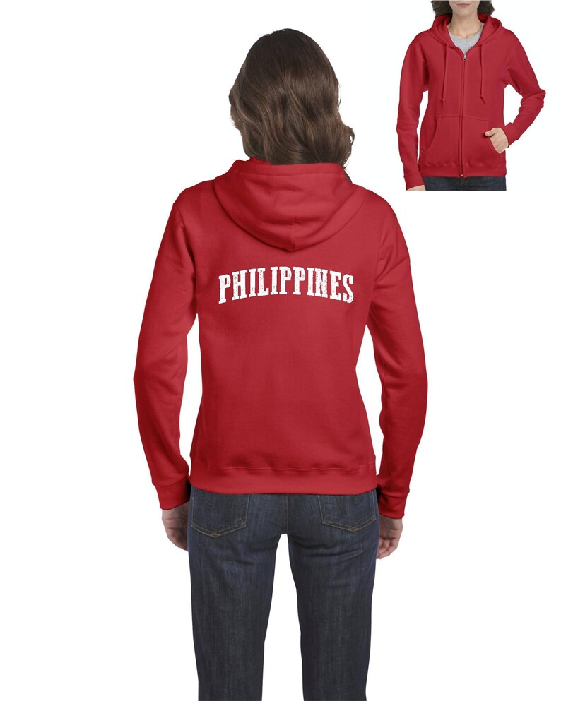 Philippines Hoodie Philippines Philippines Fullzip Etsy