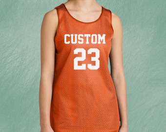 Customized Basketball Tank Top, YOUTH Basketball Jersey, Personalized Team Shirt, Custom Jersey Name and Number, Mesh Reversible Jersey Tank