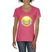 Emojis T-shirt Face W Tears of Joy Laughing Tears Crying LOL Women's V ...