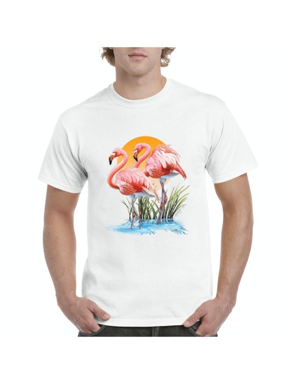 Mens pink hotsell flamingo t shirt