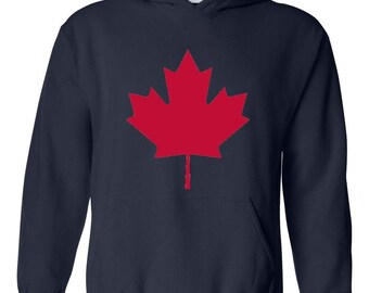 BB&YYY Canada Flag Shamrock Mens Sleeveless Zipper Hooded Sweater Gym Jacket 