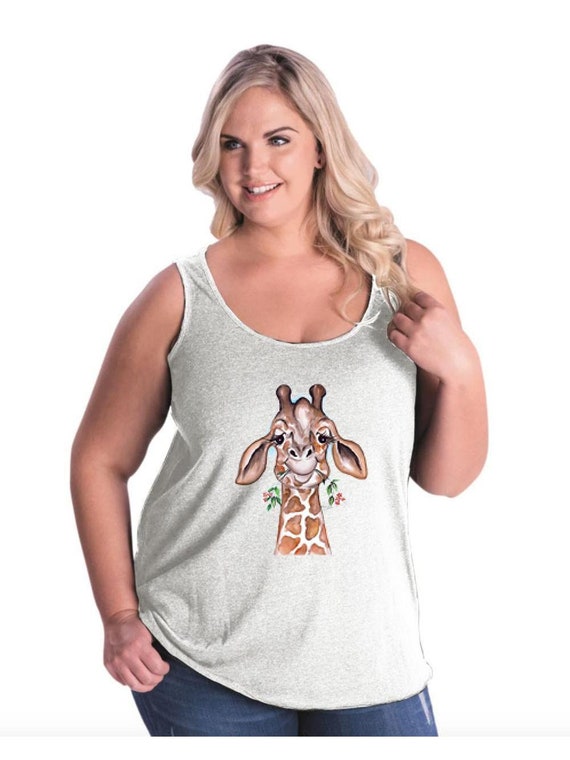 Giraffe Women Curvy Plus Size Tank Tops -  Canada