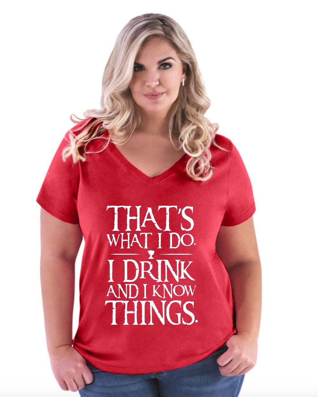 Funny Novelty Sayings That's What I Do I Drink and I Know Etsy