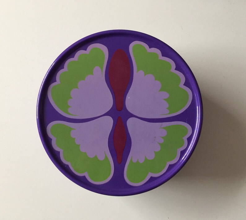 Mepal koektrommel retro paarse koekjestrommel vintage flower design cookies bin purple cookie jar