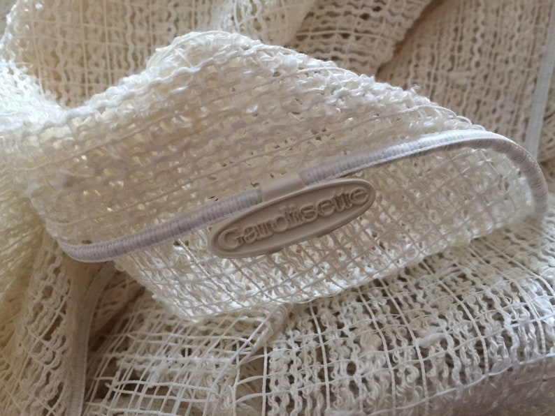 Vitrage 2x Vintage See through curtains-netting-window decoration from the sixties Seventies Gardisette