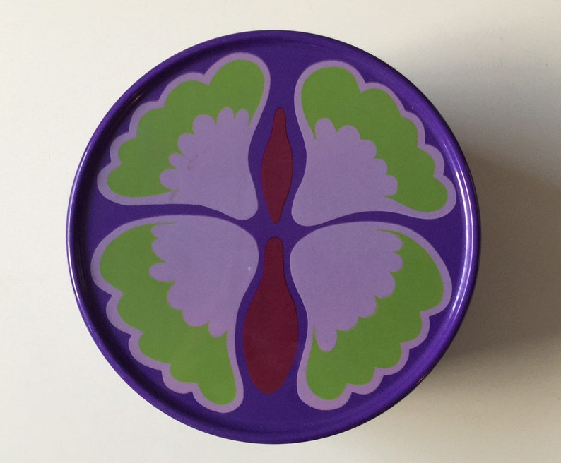 Mepal koektrommel retro paarse koekjestrommel vintage flower design cookies bin purple cookie jar