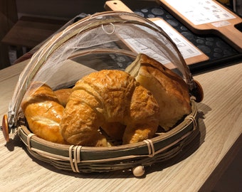 Runde flache Bambus Display Winnowing Korb Tablett Dekor Bambus gewebt Wohnkultur Obst Display