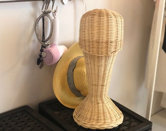 Mannequin Kopf Display Rattan große Größe für Perücken Haar leichtes Gewicht kostenloser Versand