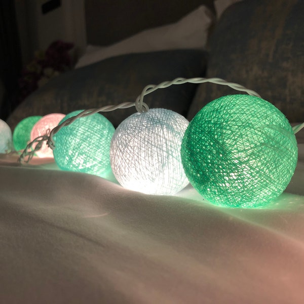 Cotton Ball Light Etsy