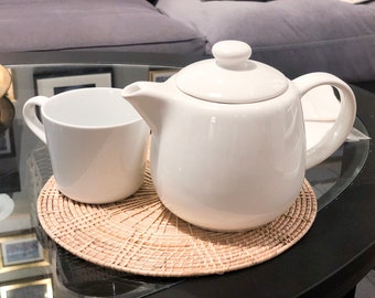 Rattan Matte Runde Bambus Untersetzer Tee Isolierung natürliche Arten Tisch Küche Handwerk 17 cm