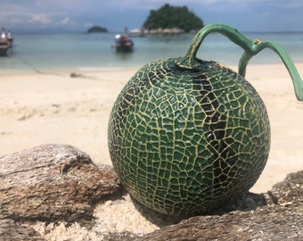 Gefälschte Melone gelb künstliche Kunststoff gefälschte Gemüse Essen grün Home Decor gefälschte Obst