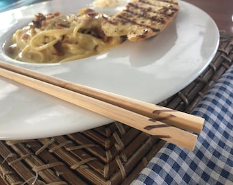 Essstäbchen Holz Paare natürliche Farbe Essstäbchen für Haar Teak Holz Küche Essstäbchen Rest St02