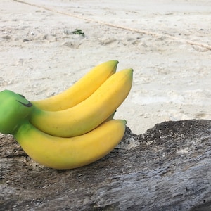 Fake Banana Yellow Artificial Plastic Food Green Home Decor Fake Fruit Oranges