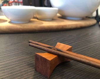 Essstäbchen Rest Holz natürliche Farbe Massivholz Abendessen Tisch Servierdekoration rot Holz #31