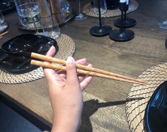 Palm Essstäbchen Holz Paare schwarze Küche Essstäbchen für Haar Palm Holz Küche Essstäbchen Rest #19