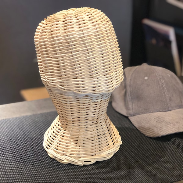 Mannequin Kopf Display Rattan für Perücken Haar leichtes Gewicht