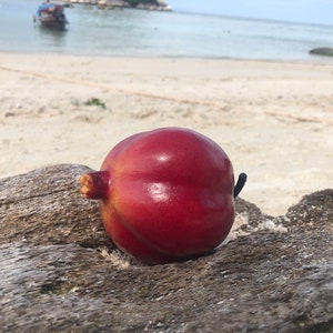Fake Fruit Pomegranate Red Artificial Plastic Food Green Home Decor Fake Fruit
