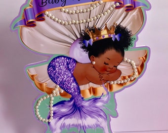 baby mermaid centerpieces