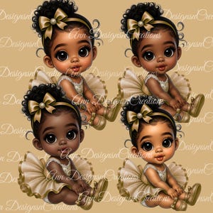 Gold Ballerina Brielle – 4 Skin Tone Bundle