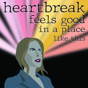 AMC Theaters, Nicole Kidman, Digital Illustration, Art Print, Funny Art, Heartbreak Feels Good In A Place Like This, Movies, Holiday Gift